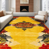 Ultra Soft Area Rug, Non Slip, Stain Resistant, Washable Area Rugs for Living Room, Bedroom, Chic Yellow Animal Print Aesthetic(Yellow)