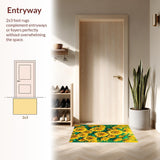 Vibrant Earthy Shaggy Elegance(Yellow)