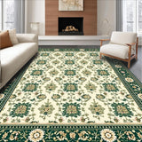 Ultra Soft Area Rug, Non Slip, Stain Resistant, Washable Area Rugs for Living Room, Bedroom, Non Slip Floral Runner for Kitchen and Hallway(Beige)