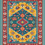 Ultra Soft Area Rug, Non Slip, Stain Resistant, Washable Area Rugs for Living Room, Bedroom, Antique Inspired Bedroom Plush Meditation Carpet(Gold)