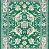 Sophisticated Textured Floral Fusion(Green)