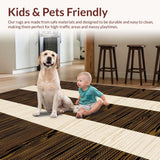 Ultra Soft Area Rug, Non Slip, Stain Resistant, Washable Area Rugs for Living Room, Bedroom, Vibrant Playful Animal Design(Beige)