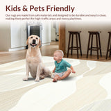 Trendy Abstract Cozy Layered Elements(Beige)