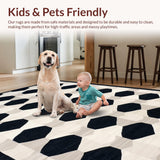 Elegant Black and White Geometric Flow(Black)