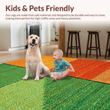 Ultra Soft Area Rug, Non Slip, Stain Resistant, Washable Area Rugs for Living Room, Bedroom, Modern Geometric Spiral Living Room Non-Slip Rug(Green)