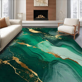 Dazzling Gold Marble Visual Appeal(Green)