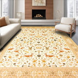Ultra Soft Area Rug, Non Slip, Stain Resistant, Washable Area Rugs for Living Room, Bedroom, Beige Woven Non Slip Kitchen(Beige)