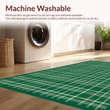 Coastal Vibe Green Plaid Motif(Green)