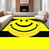 Ultra Soft Area Rug, Non Slip, Stain Resistant, Washable Area Rugs for Living Room, Bedroom, Cool Earthy Tones Graphic Rug(Yellow)