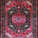 Contemporary Linear Distressed Look(Red)