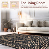 Modern Textured Black and Gray(Black)