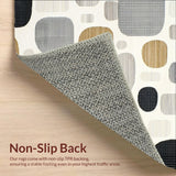 Ivory Beige Modern Geometric Harmony for Stylish Spaces(Beige)