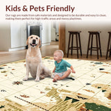 Beige Camper Journey with Vintage Map Elements and Woodland Creature Accents(Beige)