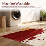 Ultra Soft Area Rug, Non Slip, Stain Resistant, Washable Area Rugs for Living Room, Bedroom, Abstract Spark Design Area Round Beige/Burgundy(Beige)