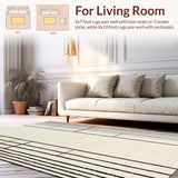 Contemporary Geometric Stripe Elegance(Beige)