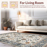 Eclectic Floral Medallion Design(Ivory)