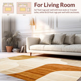 Artisan Crafted Abstract Brushstroke Neutral Home Decor(Beige)