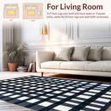 Stylish Monochrome Diamond Texture(Black)