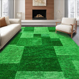 Ultra Soft Area Rug, Non Slip, Stain Resistant, Washable Area Rugs for Living Room, Bedroom, Cozy Green Shag Rug for Teen Bedroom(Green)