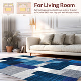 Striking Modernist Patchwork Composition(Blue)