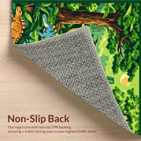 Dinosaur Themed Vibrant Safari Landscape(Green)