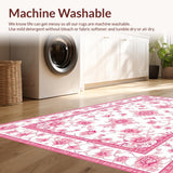 Graceful Bird Motif with Delicate Blooms(White)
