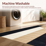 Playful Black Tan Abstract Composition(Beige)