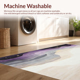 Ultra Soft Area Rug, Non Slip, Stain Resistant, Washable Area Rugs for Living Room, Bedroom, Cosmic Swirl Area Nebula Inspired Home Decor Accent(Purple)