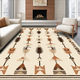 Autumn Collection with Beige and Brown Southwestern Arrow Design(Beige)
