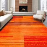 Ultra Soft Area Rug, Non Slip, Stain Resistant, Washable Area Rugs for Living Room, Bedroom, Striking Bold Animal Silhouette(Orange)