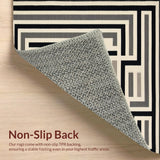 Elegant Faded Geometric Arrangement(Beige)