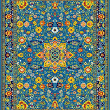 Eclectic Colorful Medallion Motif(Blue)