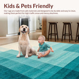 Chic Abstract Aqua Swirl(Blue)