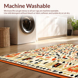 Ultra Soft Area Rug, Non Slip, Stain Resistant, Washable Area Rugs for Living Room, Bedroom, Chic Animal Print Area with Trendy Leopard Motif and Warm Hues(Beige)