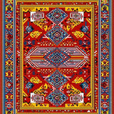 Stylish Abstract Color Play(Red)