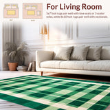 Delicate Ivory and Green Grid Layout(Green)