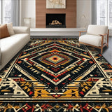 Chic Black and White Geometric Harmony(Black)