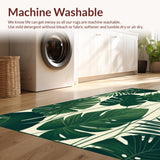 Vibrant Green Botanical Motif(Green)