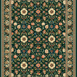 Contemporary Green Floral Theme(Black)