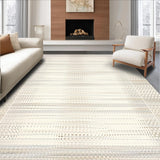 Ultra Soft Area Rug, Non Slip, Stain Resistant, Washable Area Rugs for Living Room, Bedroom, Luxurious Creamy Shag Pattern(Beige)