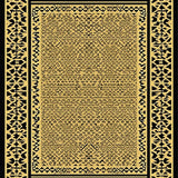 Ultra Soft Area Rug, Non Slip, Stain Resistant, Washable Area Rugs for Living Room, Bedroom, Sophisticated Abstract Wildlife Theme(Gold)