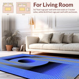 Lively Abstract Swirling Design(Blue)