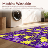 Ultra Soft Area Rug, Non Slip, Stain Resistant, Washable Area Rugs for Living Room, Bedroom, Colorful Carnival Inspired Aesthetic(Yellow)