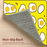 Ultra Soft Area Rug, Non Slip, Stain Resistant, Washable Area Rugs for Living Room, Bedroom, Bright Cheerful Pastel Aesthetic(Yellow)