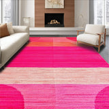 Vibrant Pink and Black Abstract(Pink)