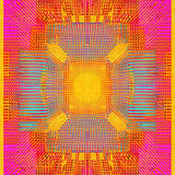 Contemporary Bright Patterned Motif(Yellow)