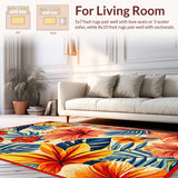 Lively Earthy Floral Composition(Red)