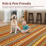 Ultra Soft Area Rug, Non Slip, Stain Resistant, Washable Area Rugs for Living Room, Bedroom, Cheerful Decorative Egg Theme(Brown)