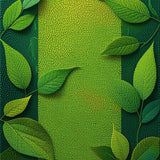 Ultra Soft Area Rug, Non Slip, Stain Resistant, Washable Area Rugs for Living Room, Bedroom, Serene 3D Leaf Arrangement(Green)