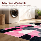 Contemporary Wavy Circular Motif(Pink)